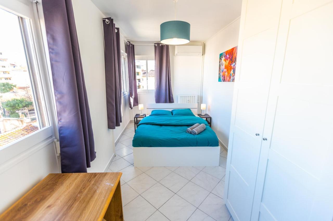 Superbe 100M2 - 2 Balcons - Proche Gare - Climatise Apartment Marseille Ngoại thất bức ảnh